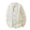 Men's Round Neck Sweater Knitted Sweater Slim Solid Color Jacket Cardigan Top