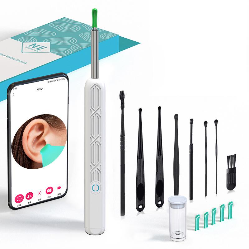 Hi-tech WiFi Enabled Ear Cleaner with Live Camera Feed & LED Light, ABS Material Construction, Conveniently Portable design