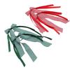 2 Pairs Gingham Hair Bows Scrunchies with Satin Ribbon Polyester Gingham Bow Hair Ties