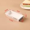 MyJiaYi Rectangular Transparent Sandwich Boxes with Anti-fog Lids (100 Sets)