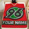 1 Stück Individueller Name Hannover 96 Gemustert Flanelldecke Geeignet für Alle Jahreszeiten für Heimdekoration Wärme und Komfort Geschenke Feiertagsgeschenk_lx