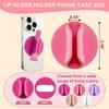 Tragbarer Silikonhalter für Lipgloss, Handy, Lippenstift, E-Zigarette und mehr