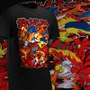 2026 Pok Mon Fire Series All Star Gathering Cotton Tshirt Anime Style Large Loose Unisex And Unisex Summer New Short Sleeve