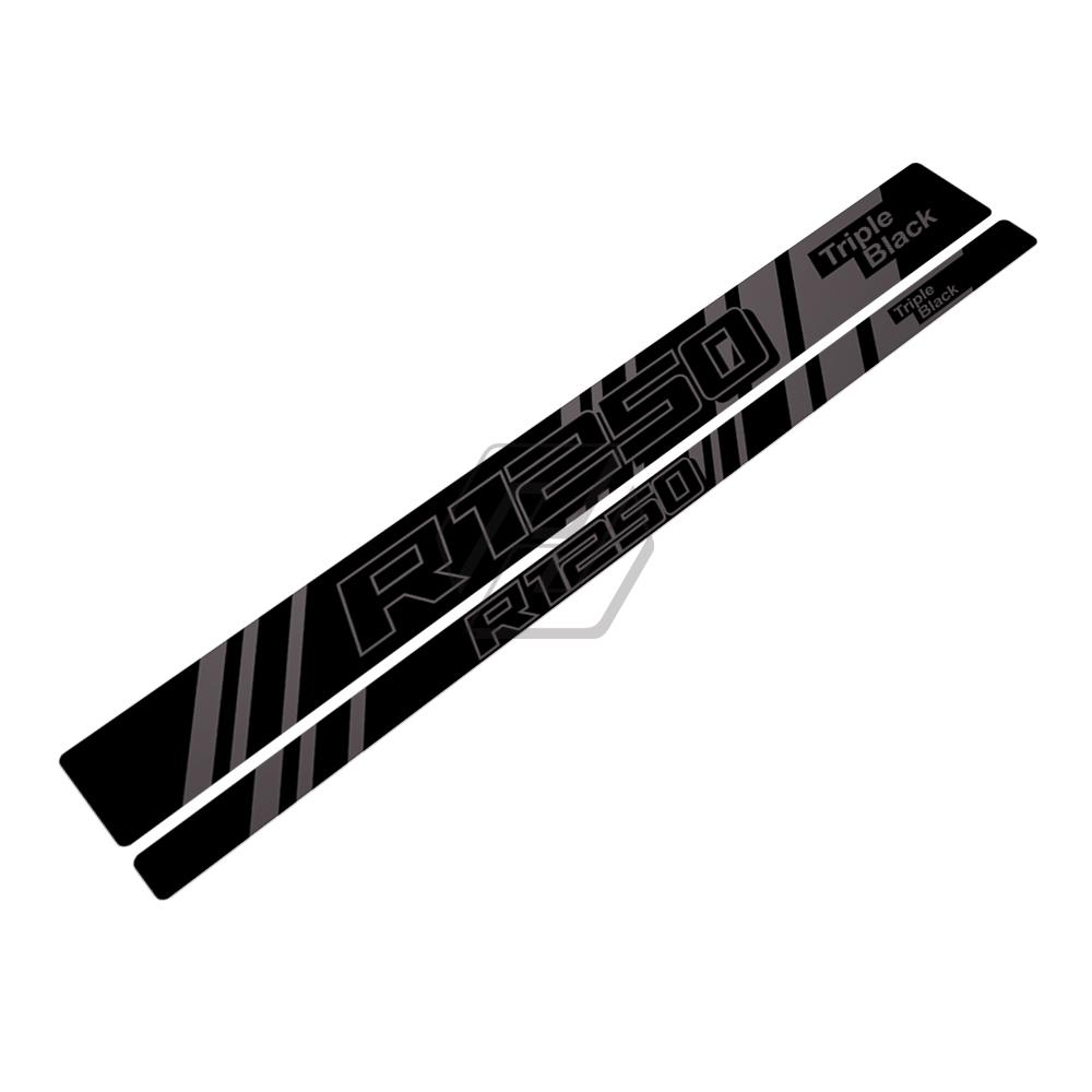 

For BMW R1200GS R1250GS Adventure After 2006 Motorcycle Front/Rear Wheel Reflective Sticker Triple Black