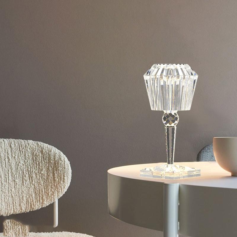 Crystal Desktop Lamp Epoxy Resin Mold DIY Table Lampshade Silicone Mold Warm White Light Sheet Pen Holder Mould