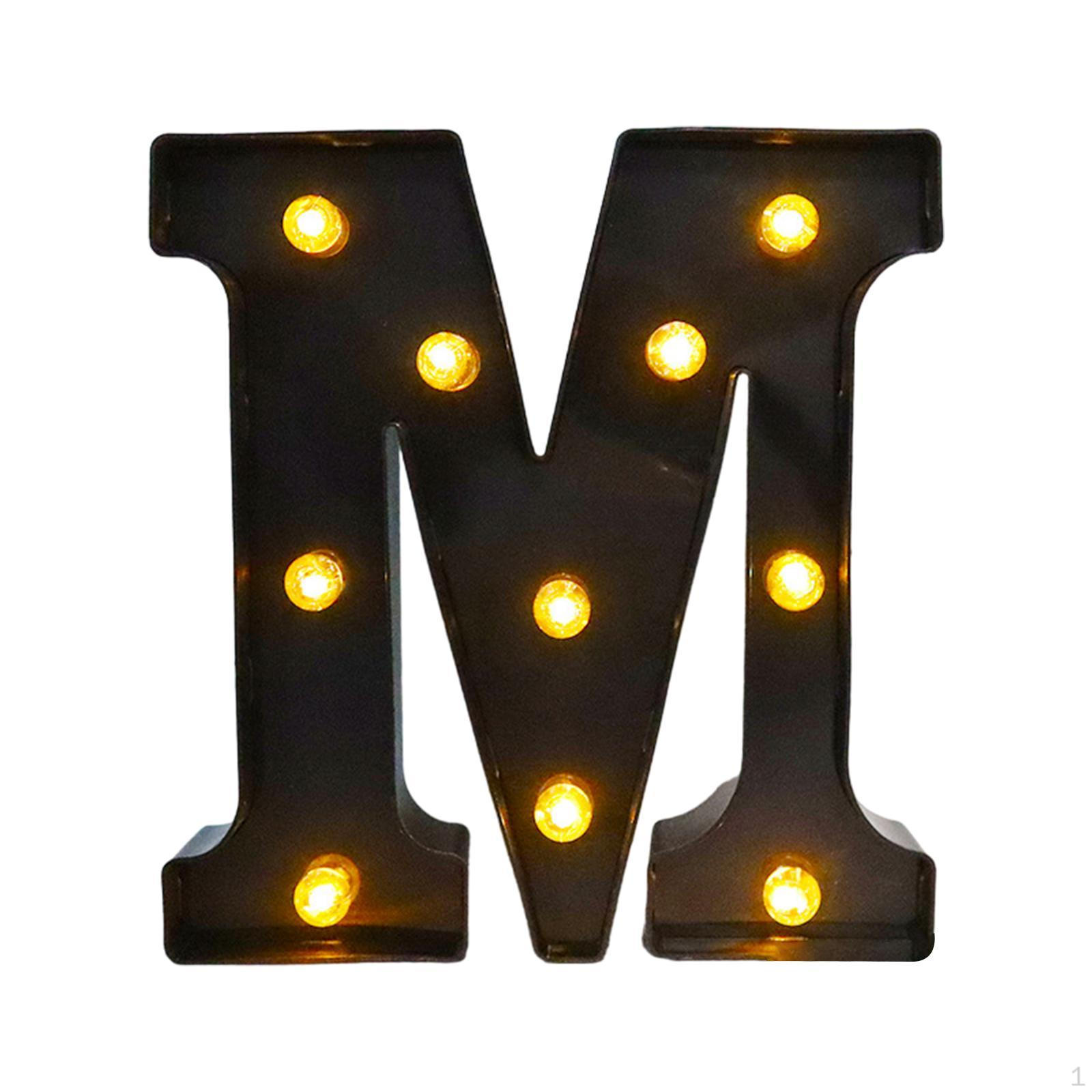 

8,58-дюймовый светодиодный светильник Marquee Letter для бара и спальни M 8.11x8.58x1.57inch