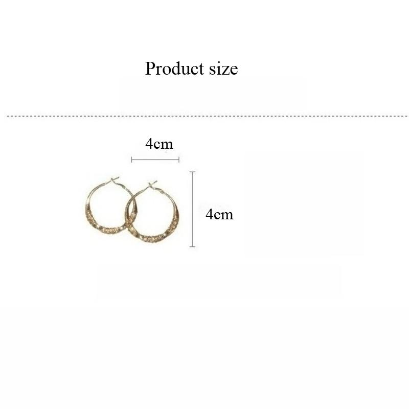 Twisted Hoop Earrings With Rhinestone Inlaid, Hypoallergenic Silver Needle Ear Rings, Fashion Daily Jewelry For Women