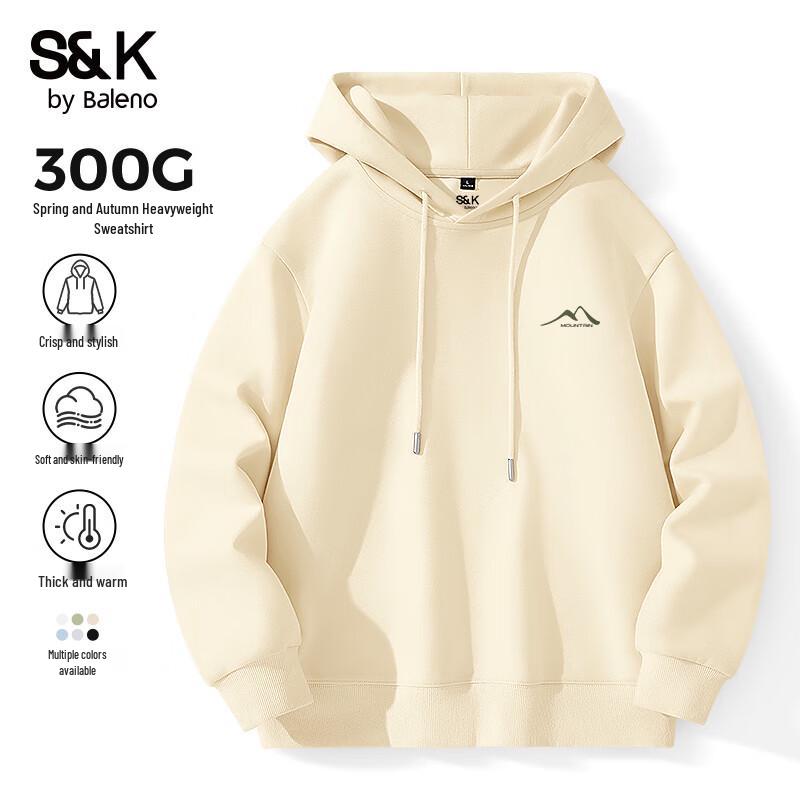 Baleno S&K Series Men's Oversized Hooded Sweatshirt with JPB Mountain Print