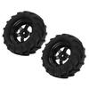 2pcs 82mm RC Rubber Wheel Tire Tyre for 1 16 Remote Control Racing Car Buggy Truck