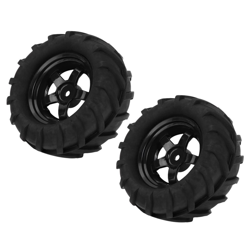 2pcs 82mm RC Rubber Wheel Tire Tyre for 1 16 Remote Control Racing Car Buggy Truck