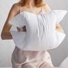 Luxury Goose Feather Down Pillow Queen Hotel Quality Fluffy Bed Pillow Soft Sleep Pillow Organic Cotton Cover