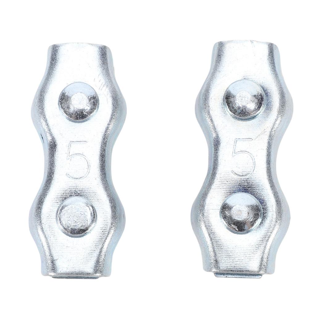 25PCS M5 PE Rope Connectors with 2 Silicone Copper Wires Galvanized Steel Polyethylene Cord Connector for Electric