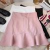 Women's High-Waist Ruffled Fishtail Skirt - Spring 2024 Korean A-Line
