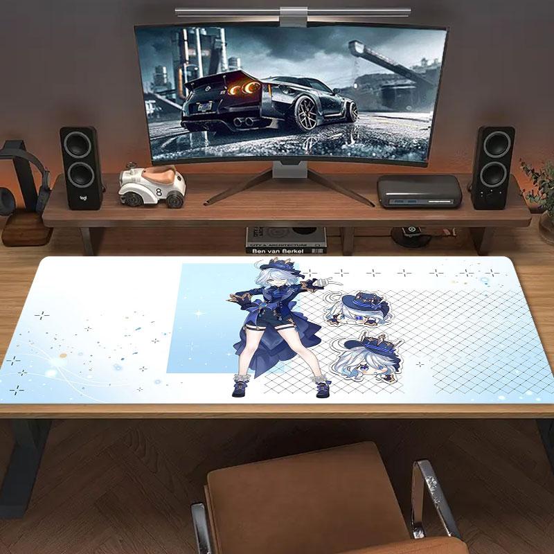 Beach Warrior Drink Large Size Mouse Pad Large Gaming Table Cushion Nonslip Laptop Tablet Big Mousepad Xxl Mat Mini Pc Playmat With Lock Edge
