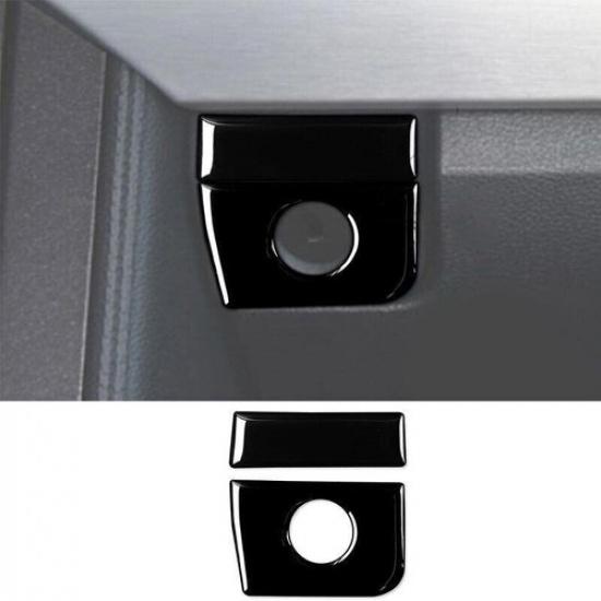 Gloss Black Co-Pilot Storage Fit For Ford Mustang 2015- Box Handle Bowl Trim