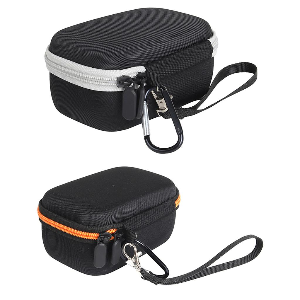 Beschermende Opbergkoffer Geschikt voor JBL GO5 BT Speaker Accessoires Dubbele Rits met Lanyard en Karabijnhaak Krasbestendig