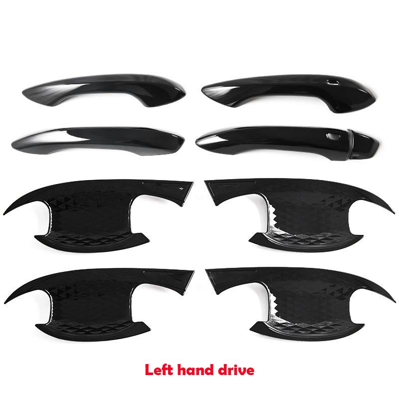 LHD RHD For MG S5/ES5 2025 2026 ABS carbon fiber Car Door Pull Door knob Catch Door Handle Bowl Cap Decoration Cover Accsesories
