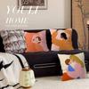 Abstract Minimalism Cartoon Girl Mom Pillow Cover Sofa Cushion Cover Home Room Decoration Children Gift