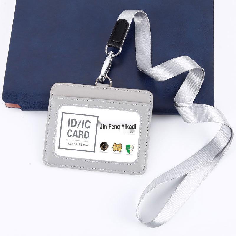 Γνήσιο Δερμάτινη Θήκη Ταυτότητας & Καρτών με Κορδόνι για Εργασία, Φοιτητές & Κάρτες Λεωφορείου