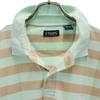 Chaps Border Pattern Short Sleeve Polo Shirt L Mint System Fawn Men's Used