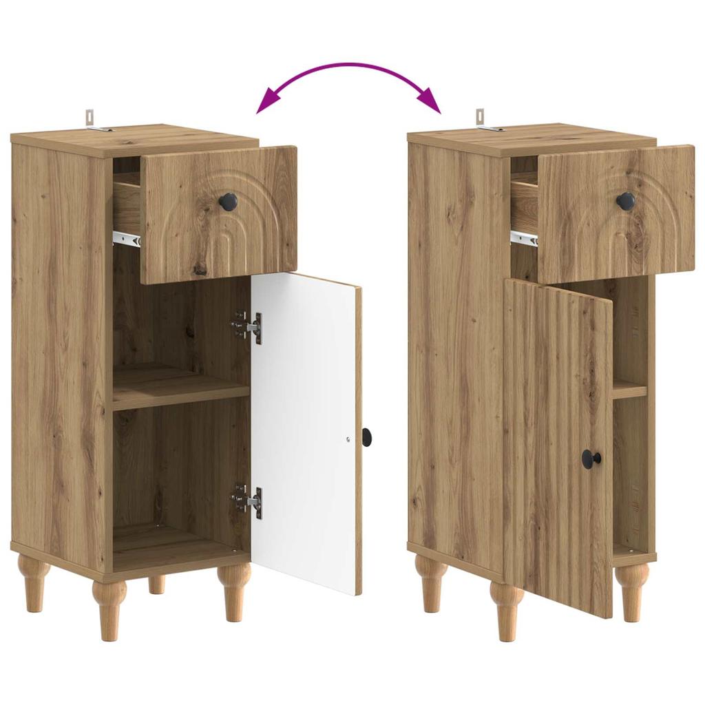 Bathroom Storage Cabinet ALKMAAR Artisan Oak