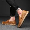 Fashion Genuine Leather Men's Footwear Men New Loafers Comfortable Anti-smash Stylish Sneakers High Quality Outdoor Male Walking Shoes