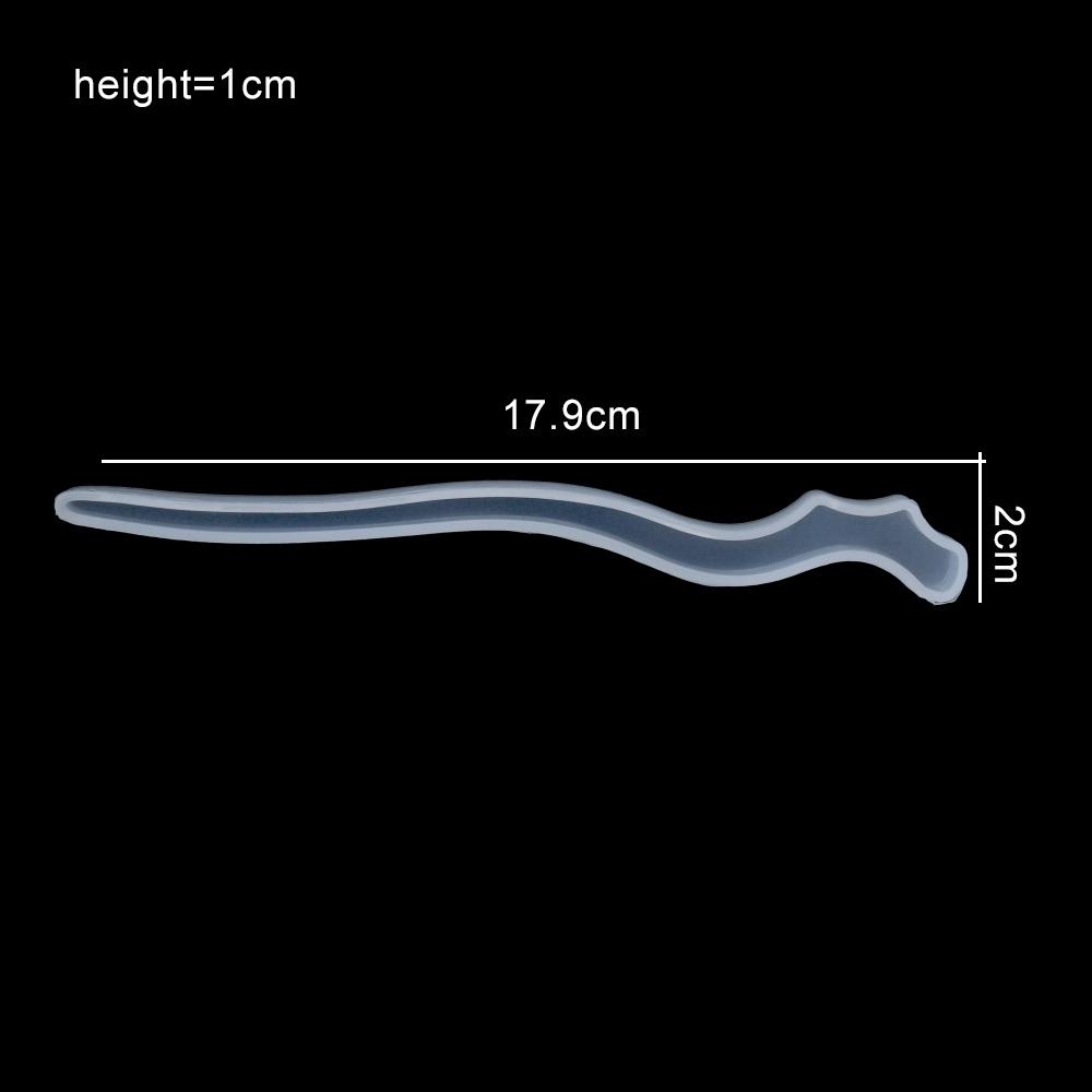 1Pcs Hairpin Silicone Mold Classical Hair Pin Epoxy Resin Molds for DIY Craft Resin Hair Stick Jewelry Making Accessories Tool