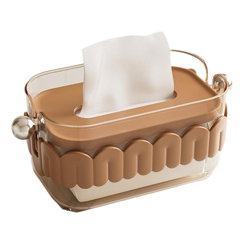 

Элегантный и простой контейнер для хранения салфеток, портативный домашний аксессуар для экономии пространства и рабочей зоны