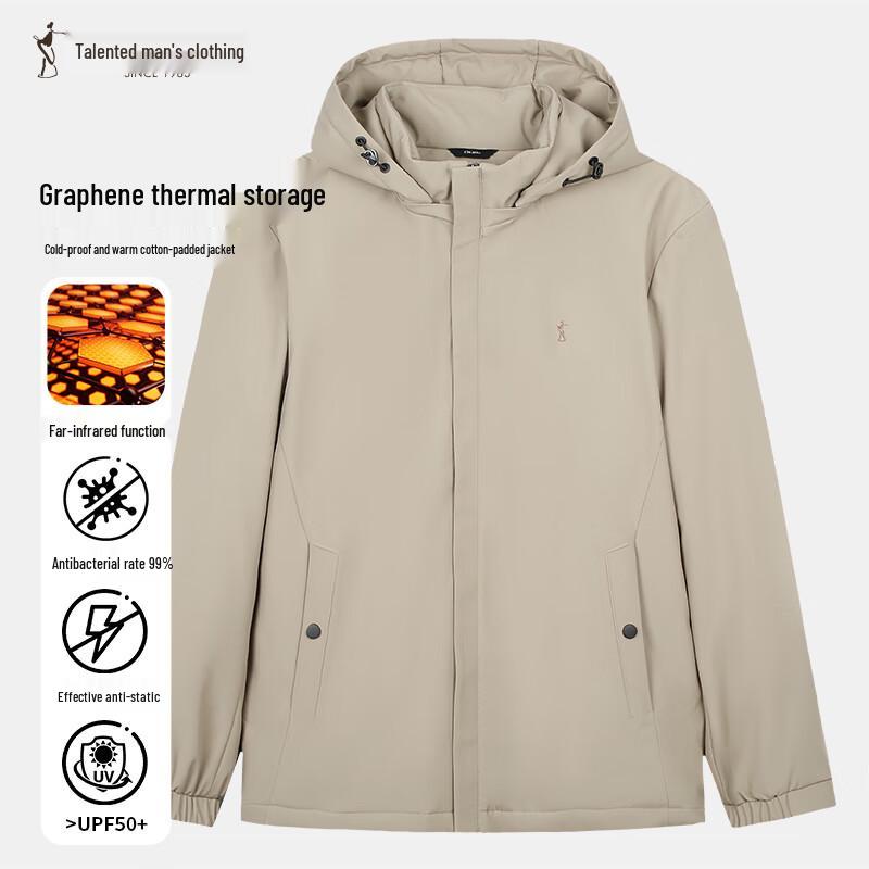TRIES Men's Graphene Detachable Hood Jacket