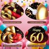 Adult Birthday Banner Gold Glitter Birthday Party Display Birthday Celebration Background Triangle Bunting For Friend Hotel