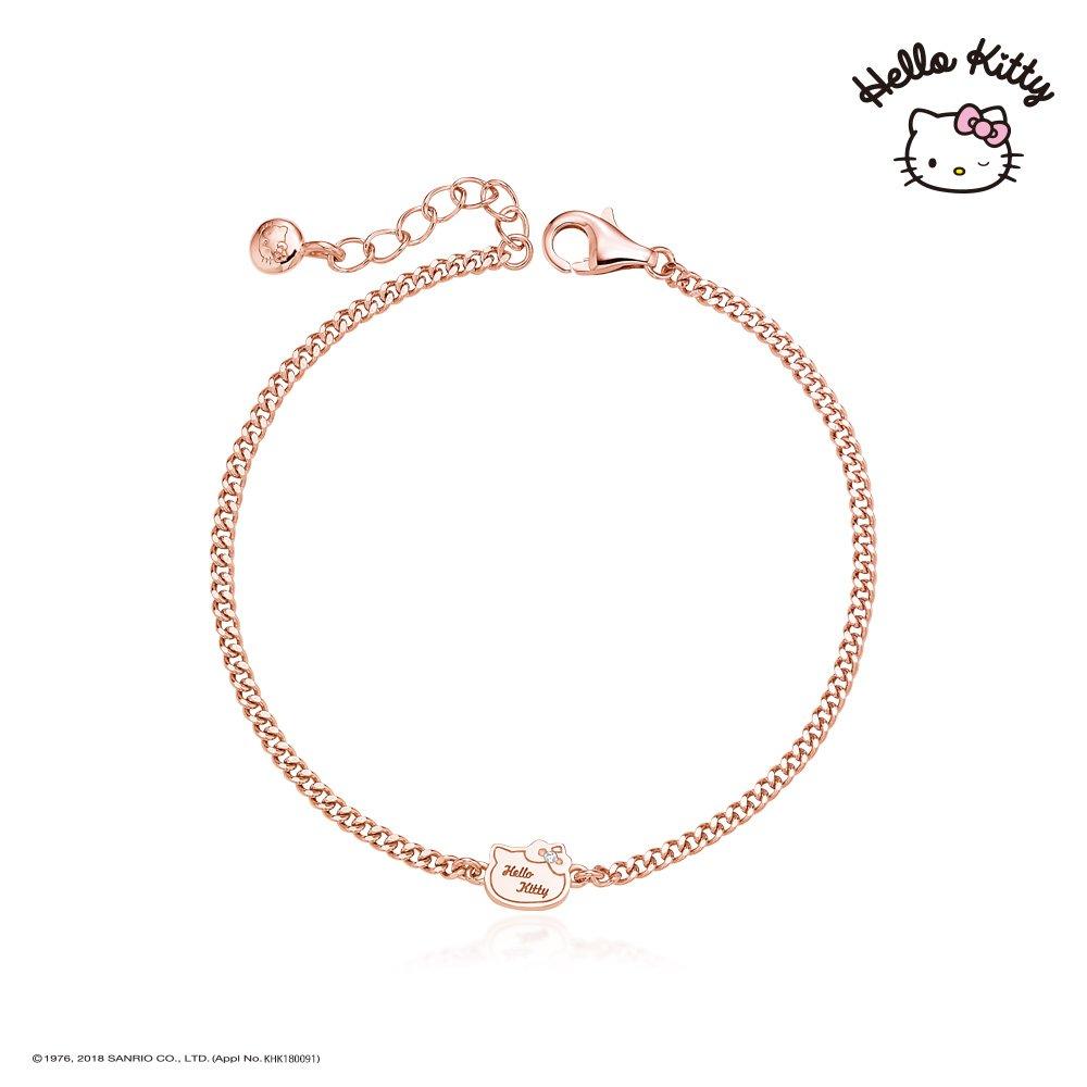 Hello Kitty Jewelry Silver Shine Chain Bracelet Hlsbr289-P