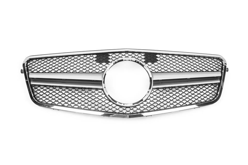 Передняя решетка AMG Silver (2009-2012) для Mercedes E-сlass W212