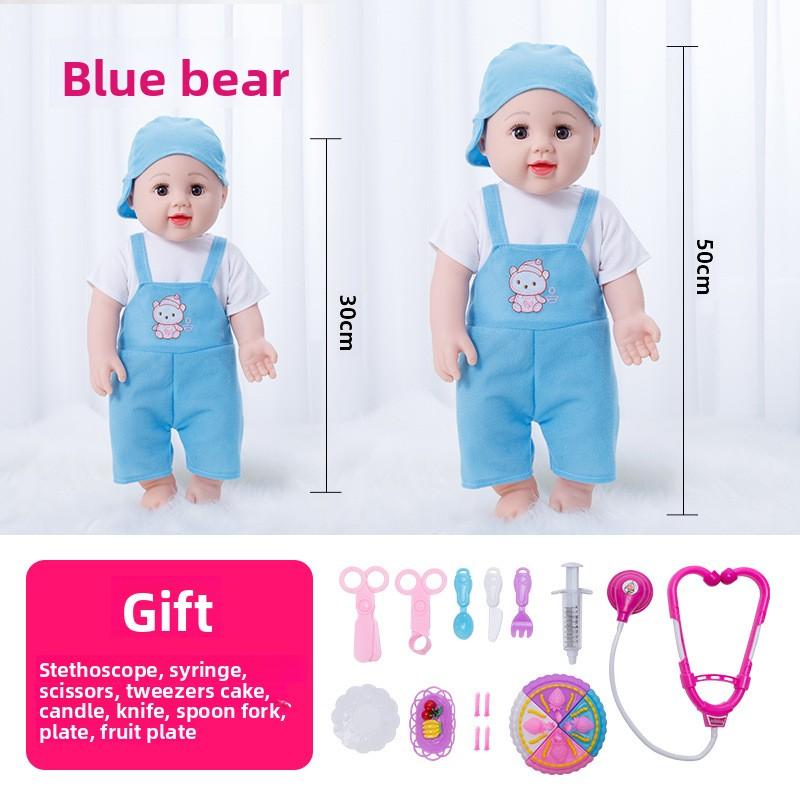 50 cm Simulering Babydukke Leke Myk Silikon Falsk Dukke Jentedukke Leke for Barn Gave