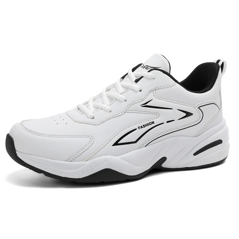 Low Top Sneakers Men Winged Tongue Emblem Printed Side Panel Chunky Pale Sole 39-47
