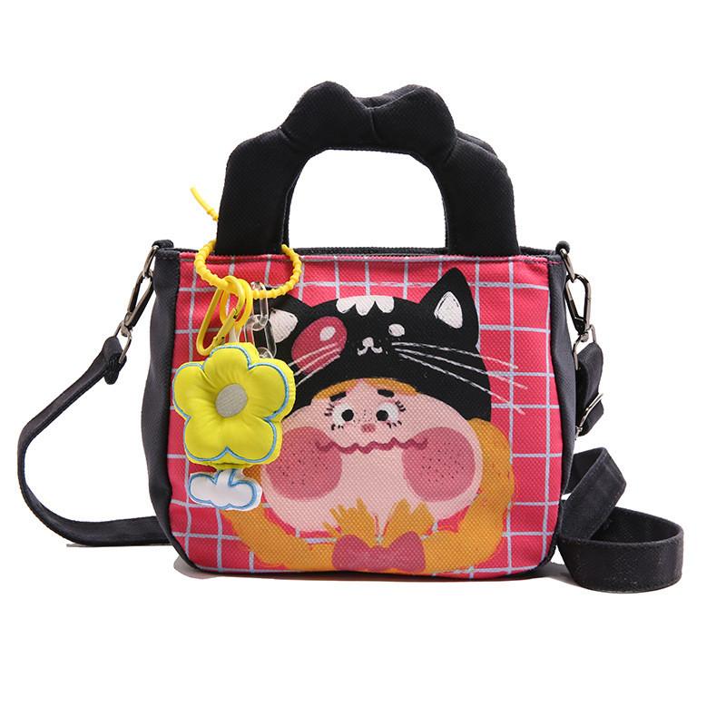 Large Capacity Graffiti Illustration Bag Personalized Handbag Bag Crossbody