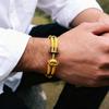 Noter New Unique Anchor Bracelet For Men 8 Colors Available A Grade 4mm Nautical Wrap Rope Braclet Street Hiphop Accessories