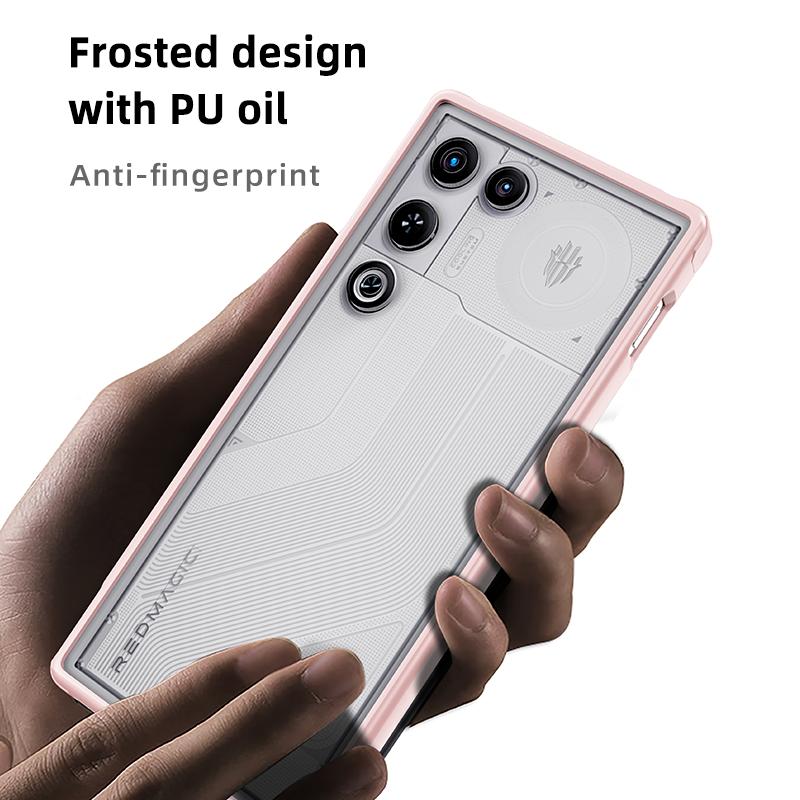 For ZTE Nubia Red Magic 11 Air Case Magnetic Translucent Matte Hard PC Shockproof Semitransparent Back Cover for RedMagic 11 Air