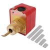 AC250V 10Bar Brass Water   Paddle Control NPT Thread Connection Red Water    NPT Water