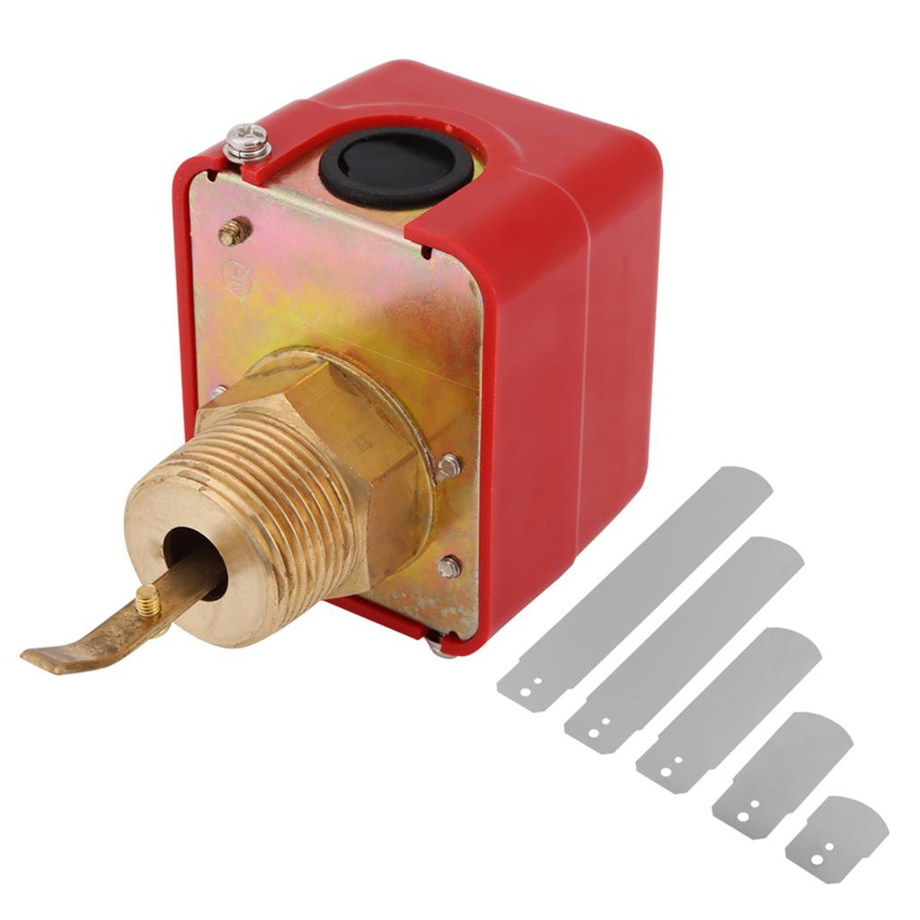 AC250V 10Bar Brass Water   Paddle Control NPT Thread Connection Red Water    NPT Water