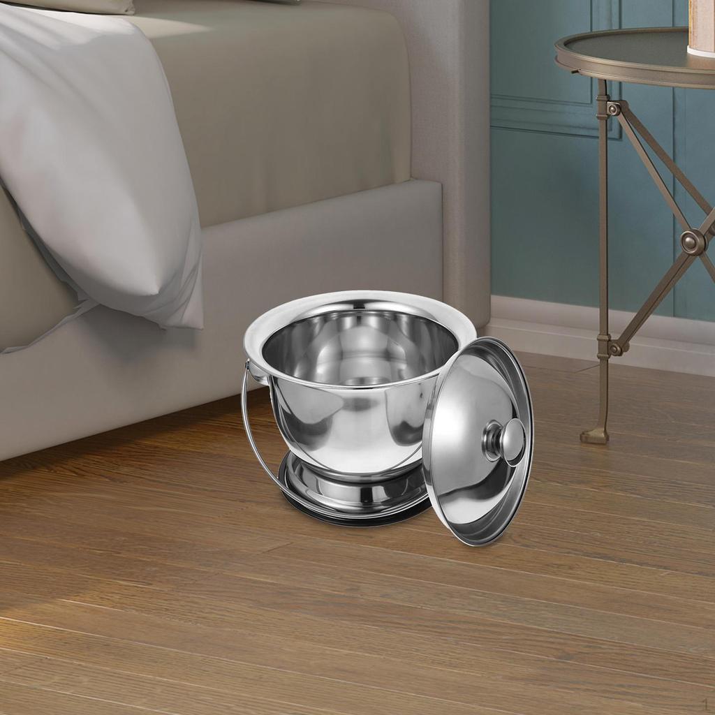 Potties Night Pot with Lid Bedroom Female Male Mini Toilets Children Adults Bedpan Urinal Bottle