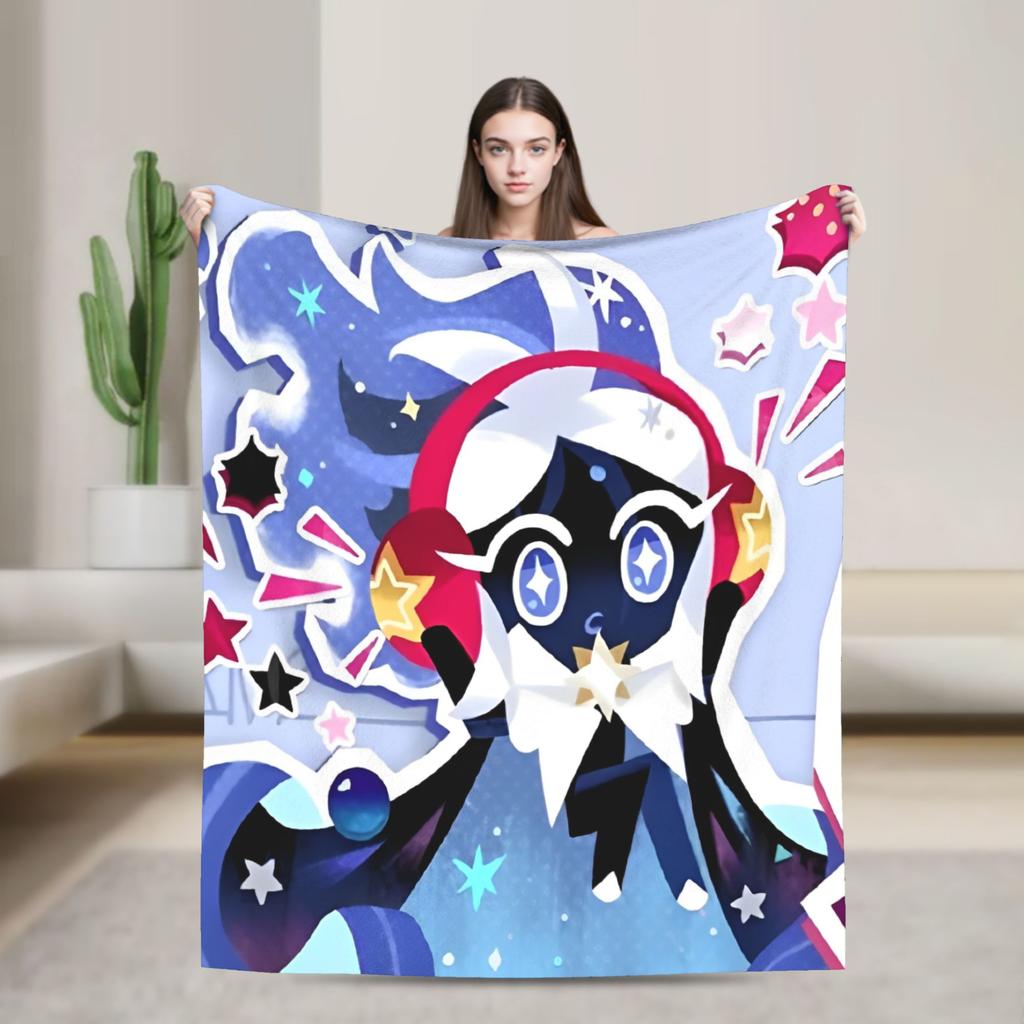 Cookie Run Kingdom Fleece Blanket  Novelty Throw Blanket for Bed Sofa Couch 200x150cm Quilt