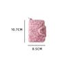 New Fashion Plush Leopard Pattern Snap Card Bag for Girls Mini Storage Wallet Coin Wallet Pendant Earphone Bag Women's Gifts