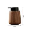300ml Walnut Grain Press Type Foaming Bottle Shower Gel Shampoo Foam Bottle Luxury Foam Hand Sanitizer Bottle Soap Dispenser