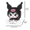 3D Kuromi Mini Cute Building Blocks Toys Kawaii Anime Figure Puzzles Model Kit
