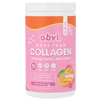 Offensichtlich, More Tan Kollagen, Multi-Kollagenpeptide + Schönheitskomplex, Orangen-Mango-Geschmack, 13,44 oz (381 g)