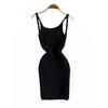 Pure Desire Sexy Sexy Knitting Sling Dress Women's Summer New Arrival Silm Slim Looking Sheath Bottom Sleeveless Skirt