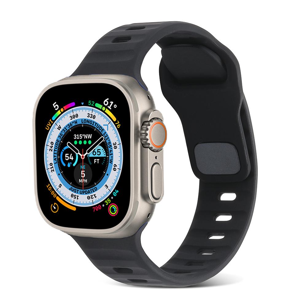 Silicone Strap for Apple Watch Ultra 3/2/1 49mm 11/10 46mm 42mm Sport Wristband iWatch Series 9 8 7 6 5 SE 3 45mm 41mm 44mm 40mm