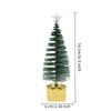 4pcs Funny LED Candle Christmas Night Light Pine Tree Plastic Xmas Tree Candle Lamps Luminous Ornament Desktop Decor