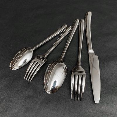 Stainless Steel Knife, Fork and Spoon Home Restaurant Western Steak Knife and Fork Tea Spoon Tea Fork Thickened Tableware Set