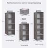 Cotton Linen Hanging Wardrobe Organizer with Multi-Layer Drawers for Clothes and Underwear